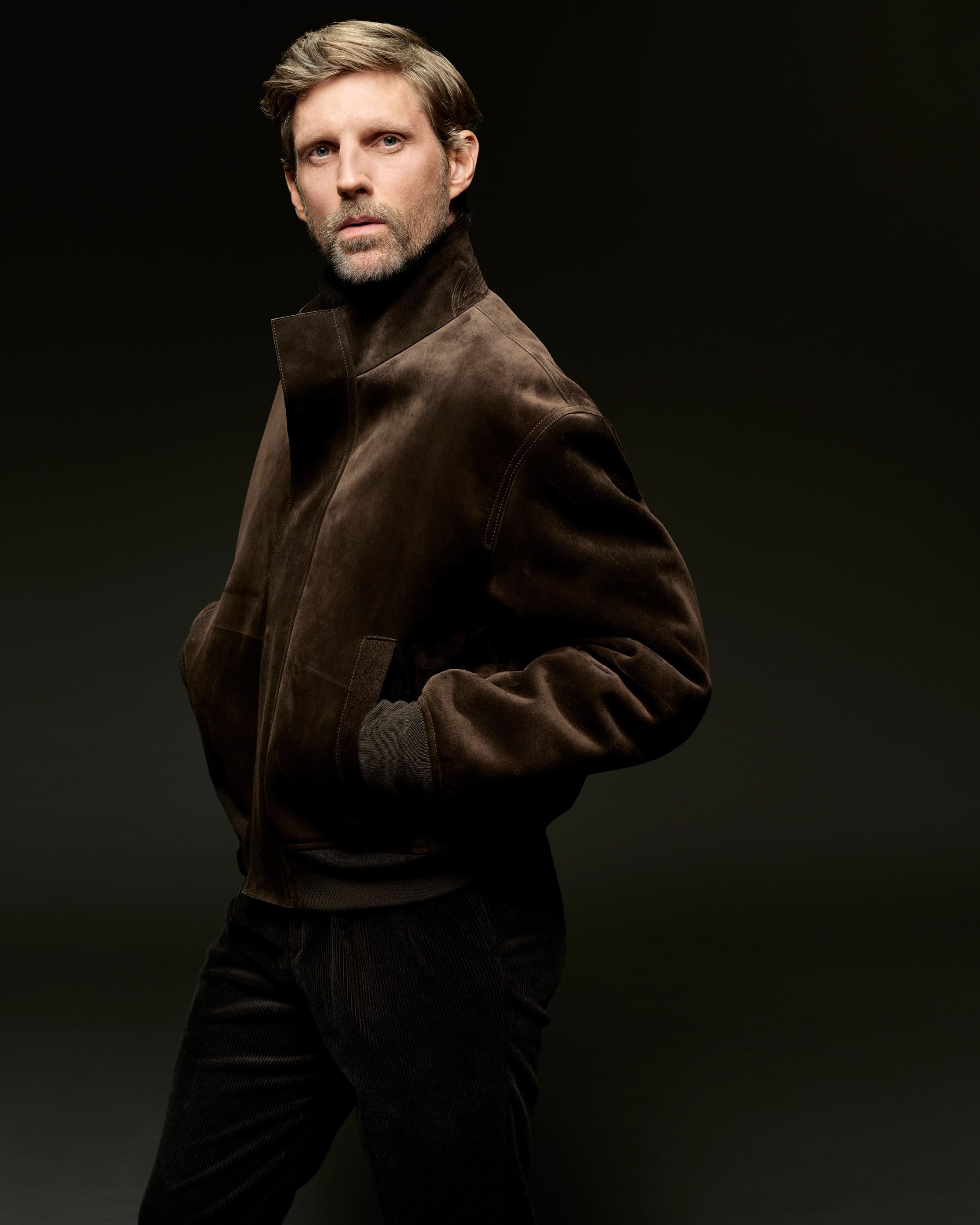 dunhill leather outerwear